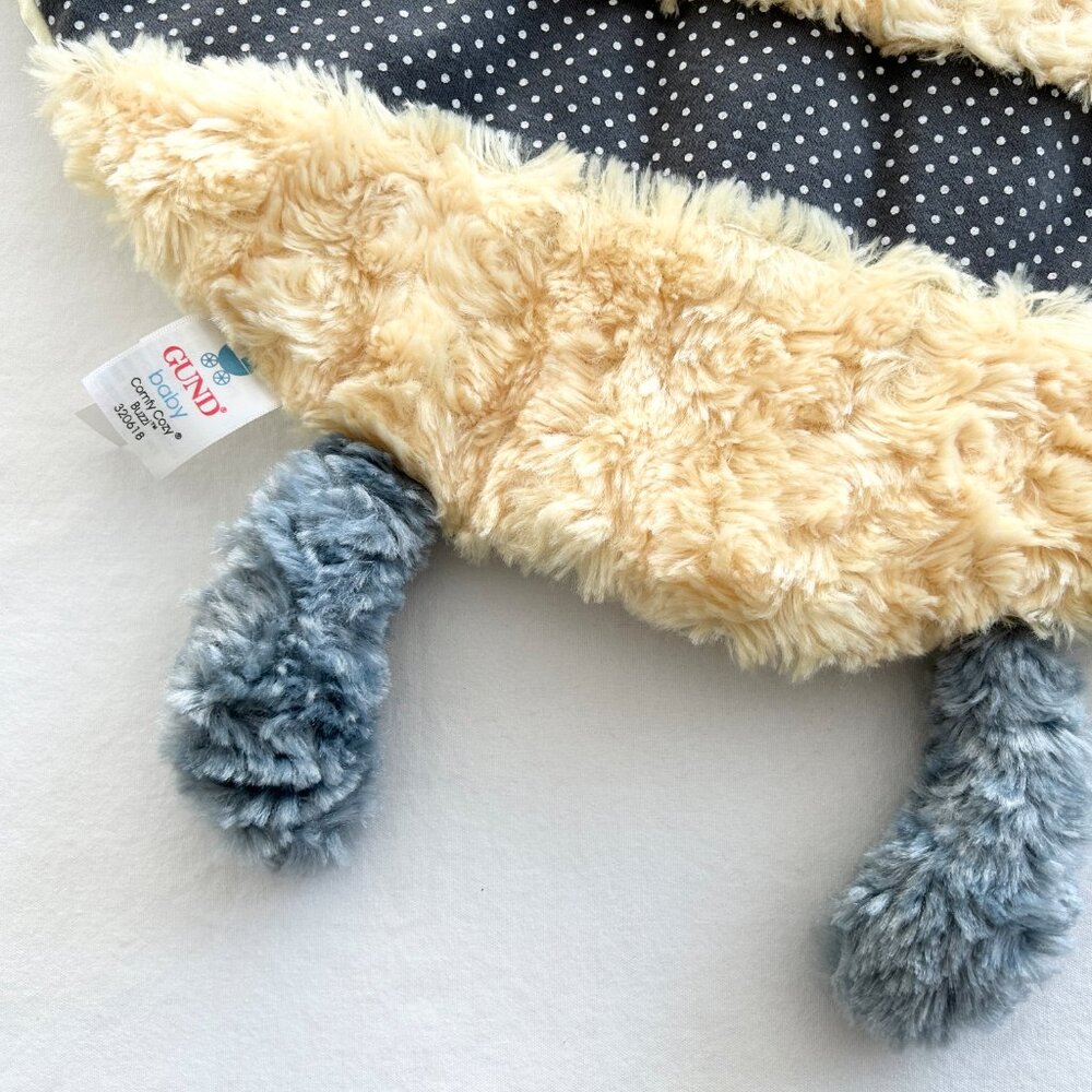 New! Baby GUND Comfy Cozy Buzzi Lovey Blanket Bee Plush Play Mat Yellow Gray NWT - Picture 6 of 7